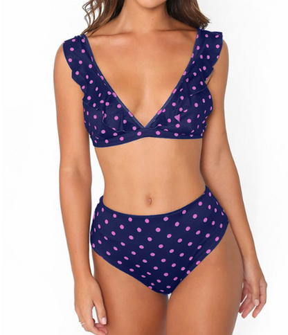 High Waist Bikini Swimsuit: New Hot Dot