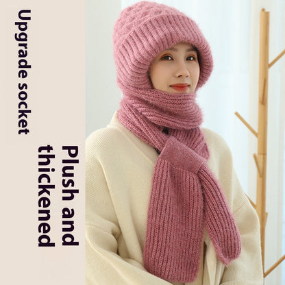 Lush Wool Hat & Scarf Double Layered for extra warmth