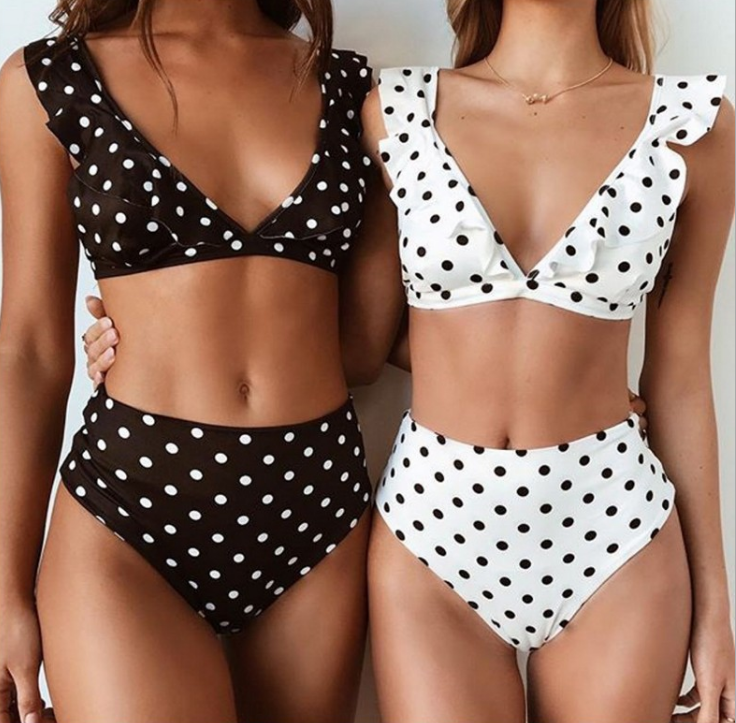 High Waist Bikini Swimsuit: New Hot Dot