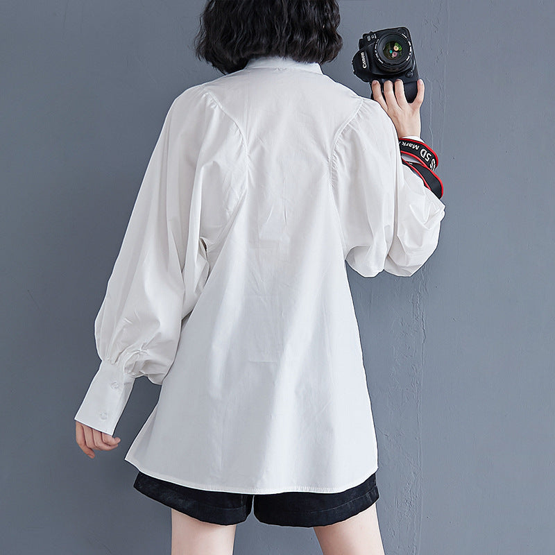 Loose Korean Style Long-sleeved Shirts for Effortless Chic