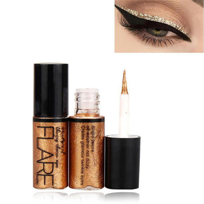 Flare Waterproof Glitter Eyeliner: Long-lasting Formula