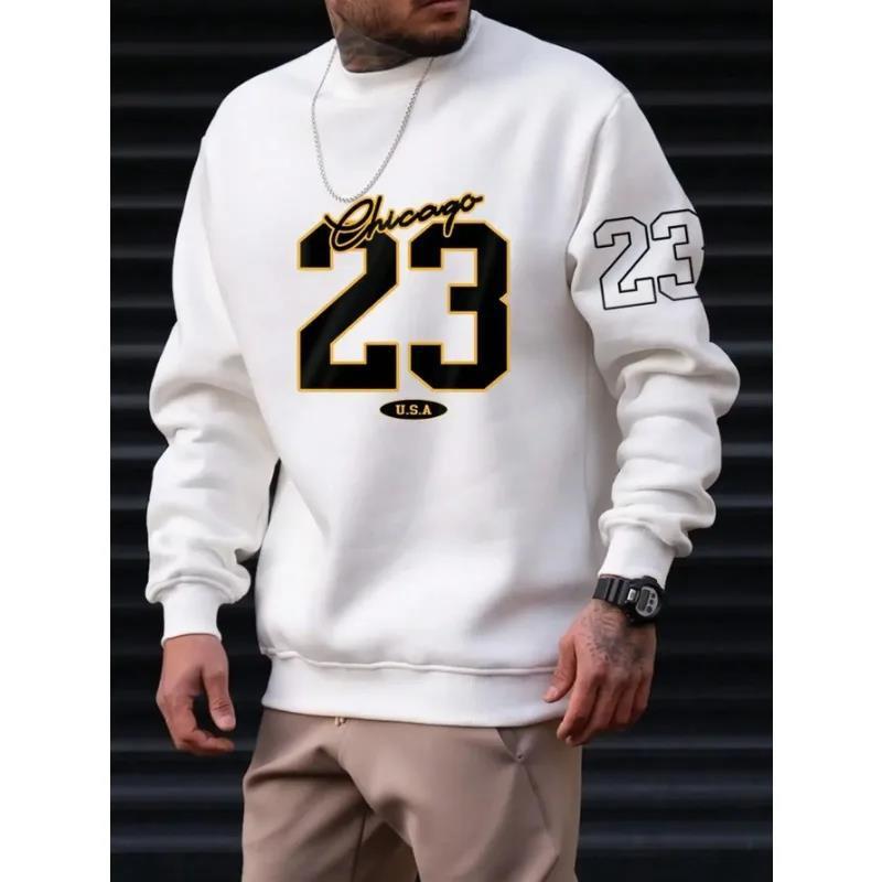 Printed Chicago 23 Style Fleece Sweater