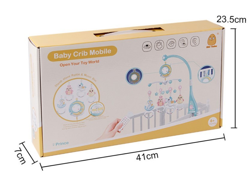 Crib Mobiles Toy Holder Rotating Mobile Musical Box Projection