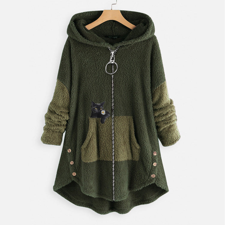 Harajuku Style Hooded Loose Cardigan