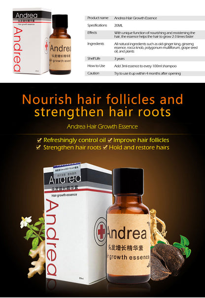 Andrea Hair Growth Anti Hair Loss Liquid 20ml Dense Hair