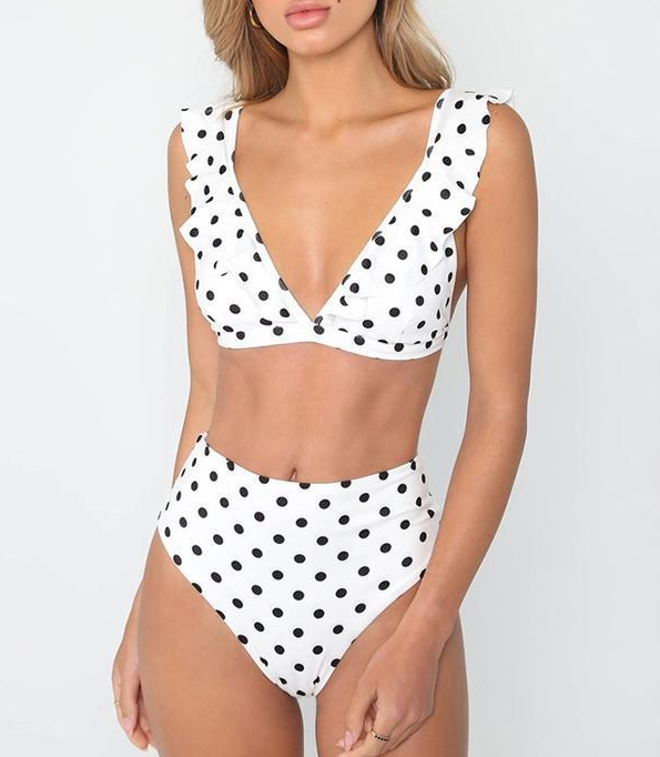 High Waist Bikini Swimsuit: New Hot Dot