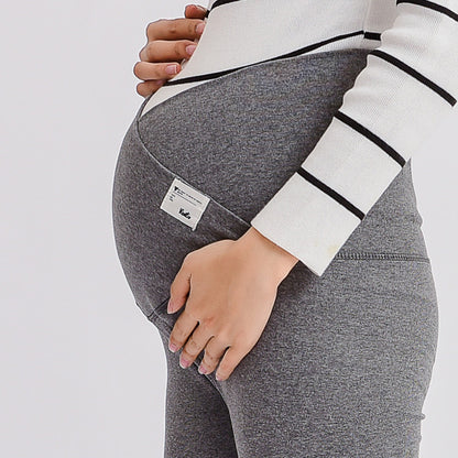 Pregnant women's Cross Over Low Waist Abdomen Support Leggings