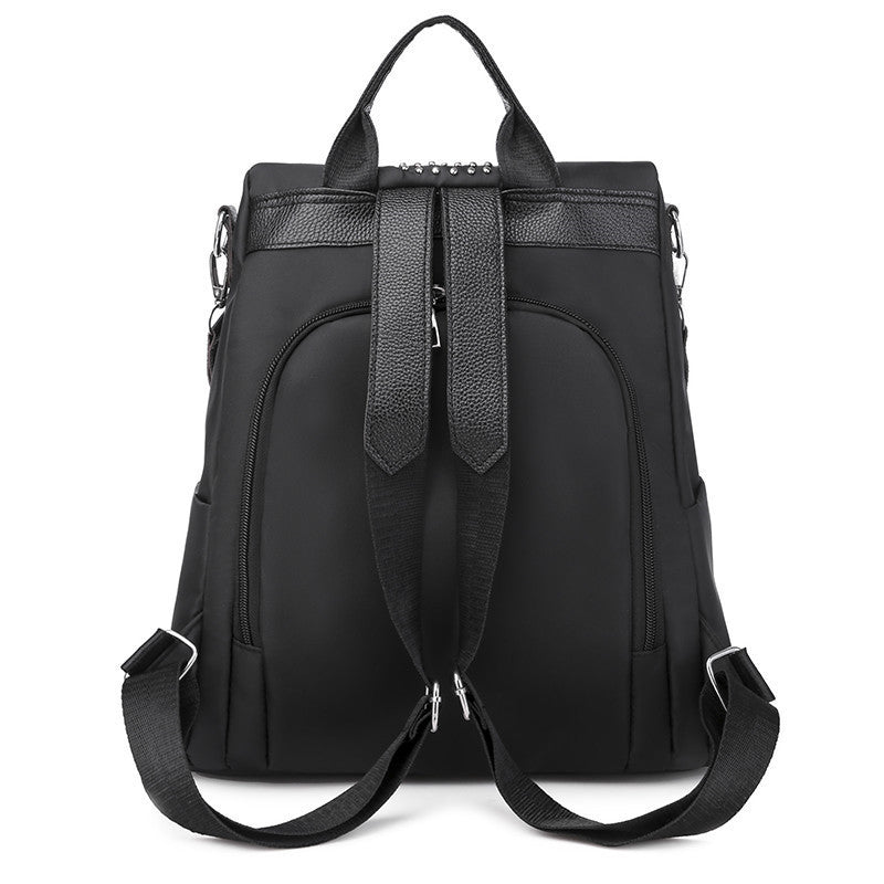 Women's Studded Trendy Nylon Backpack