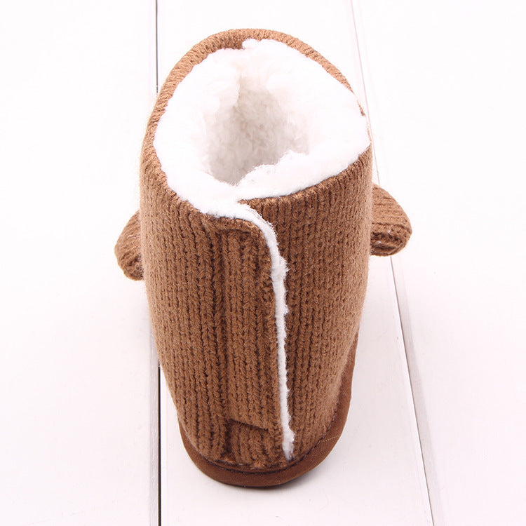 Cute Baby Winter Booties with Velcro Closure