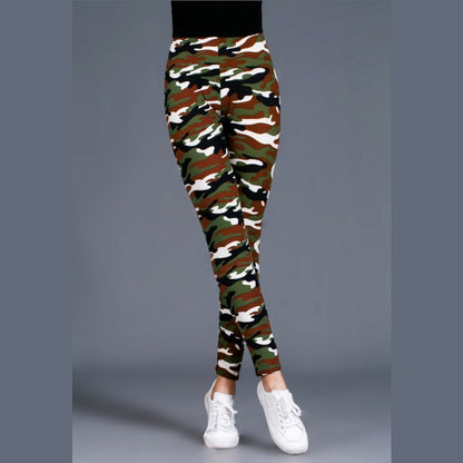 Printed Comfortable Camouflage Cotton Leggings