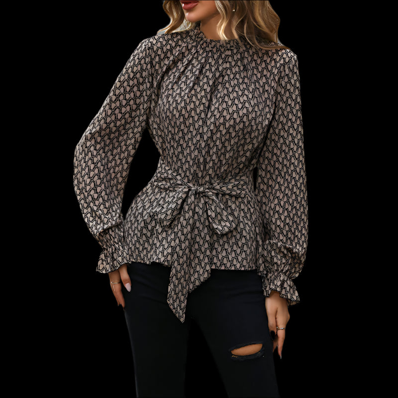 Women's Cross-Border Long Sleeve Printed Shirt