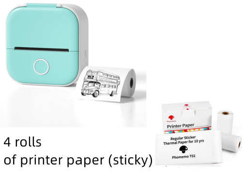 Memoqueen Portable Mini Thermal Label Printer