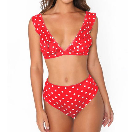 High Waist Bikini Swimsuit: New Hot Dot