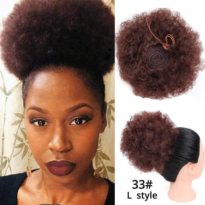 High Puff Afro Hair Ponytail