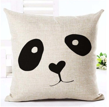 Letter Black and White Home Pillowcase