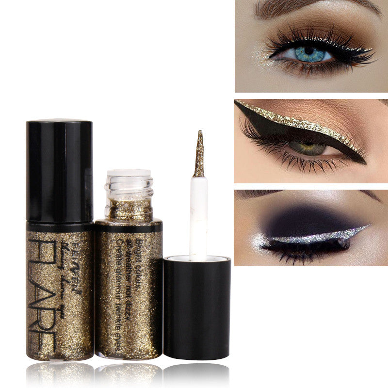 Flare Waterproof Glitter Eyeliner: Long-lasting Formula