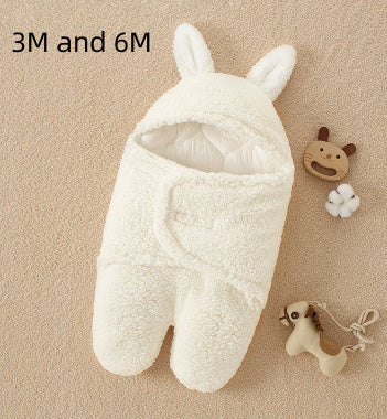 Gorgeous Thick Anti-Shock Baby Quilt with legs and Bear Ears Hood