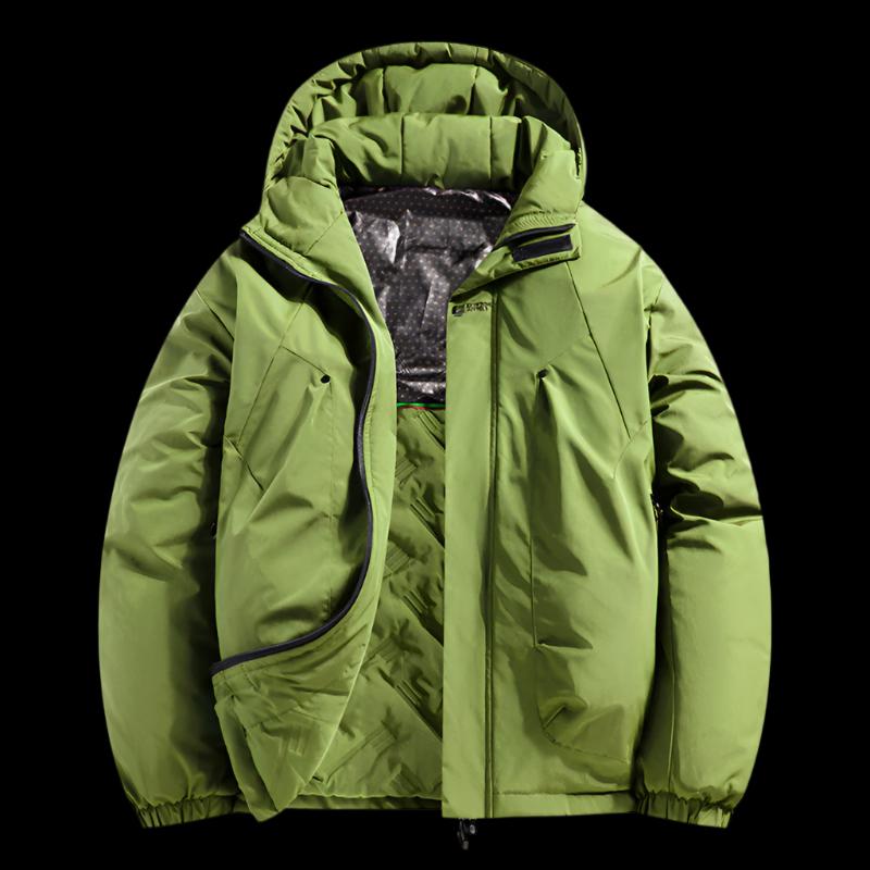 Green Padded Chong Feng Cotton Windproof Jacket