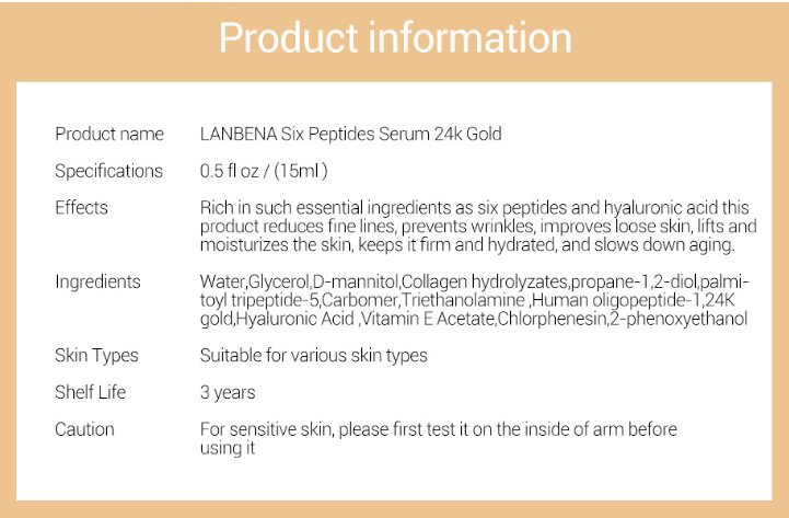 Golden Glow: LANBENA Face Serum