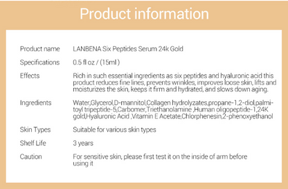 Golden Glow: LANBENA Face Serum