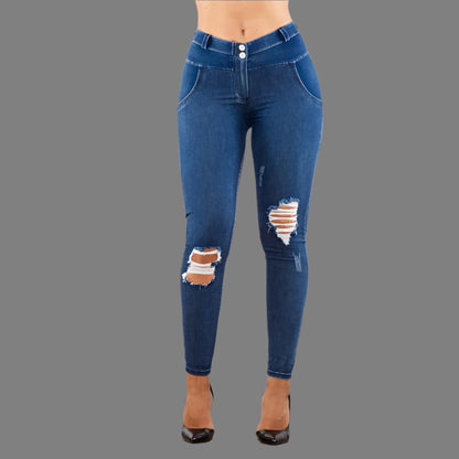 Stylish Comfort Shascullfites Melody Blue Jeggings