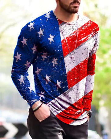 Printed Statement - Men's Long Sleeve Top