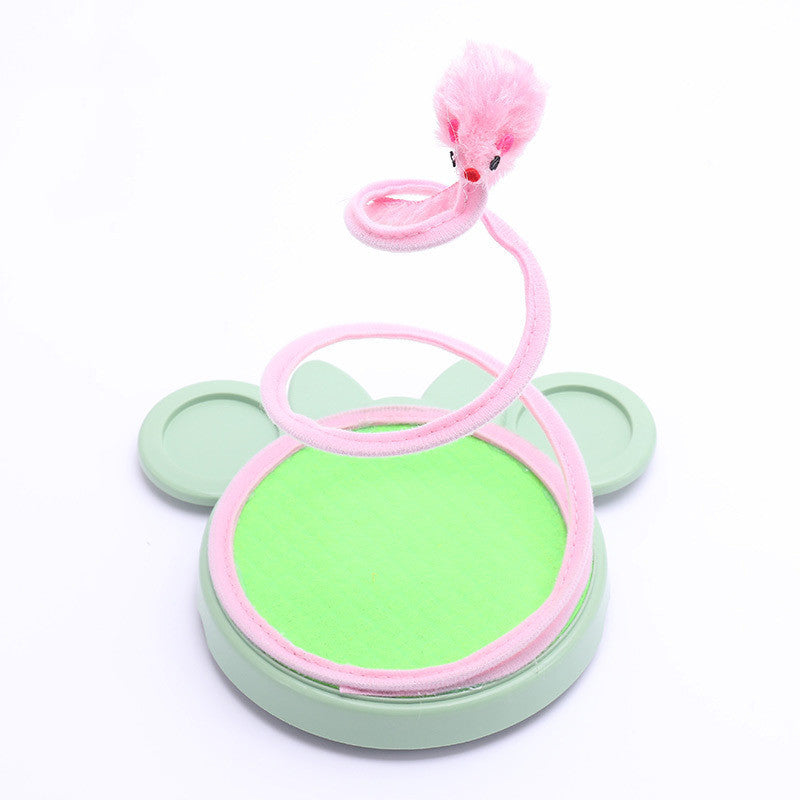 Cat Toy Spring Coil Mouse To Relieve Boredom