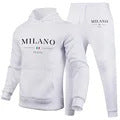 Men's Hoodie Tracksuit - Milano Printed Sweatshirt and Pants