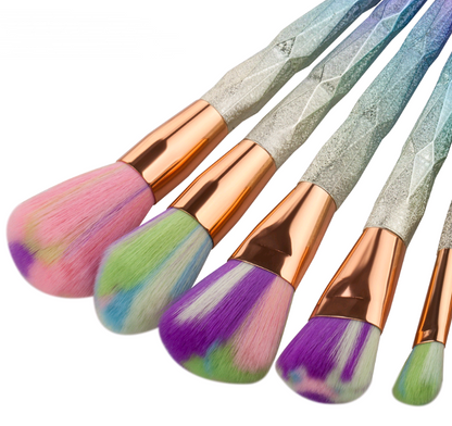 Dazzling 7-Diamond Makeup Brushes: Precision Beauty