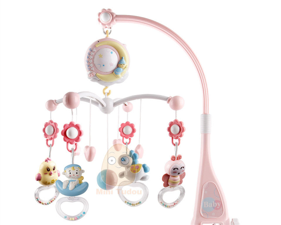 Crib Mobiles Toy Holder Rotating Mobile Musical Box Projection