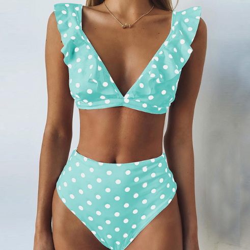 High Waist Bikini Swimsuit: New Hot Dot