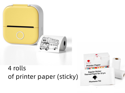 Memoqueen Portable Mini Thermal Label Printer