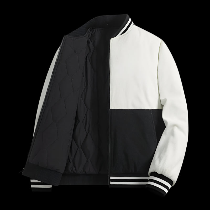 High-end Reversible Cotton Baseball Collar Jacket