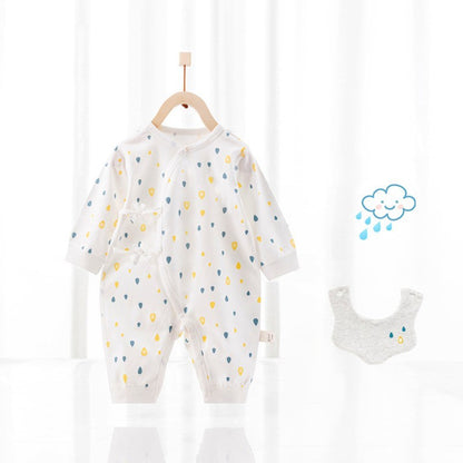 Playful Baby One-piece Cotton Romper with bib