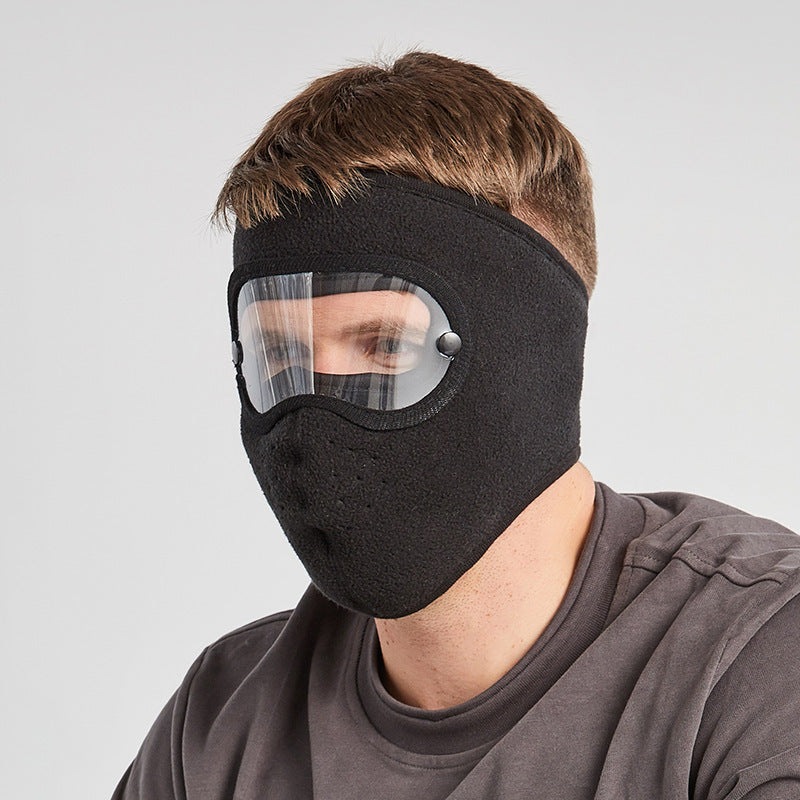 Polar Fleece Windproof Riding Mask with High-definition Anti-fog Eye Mask