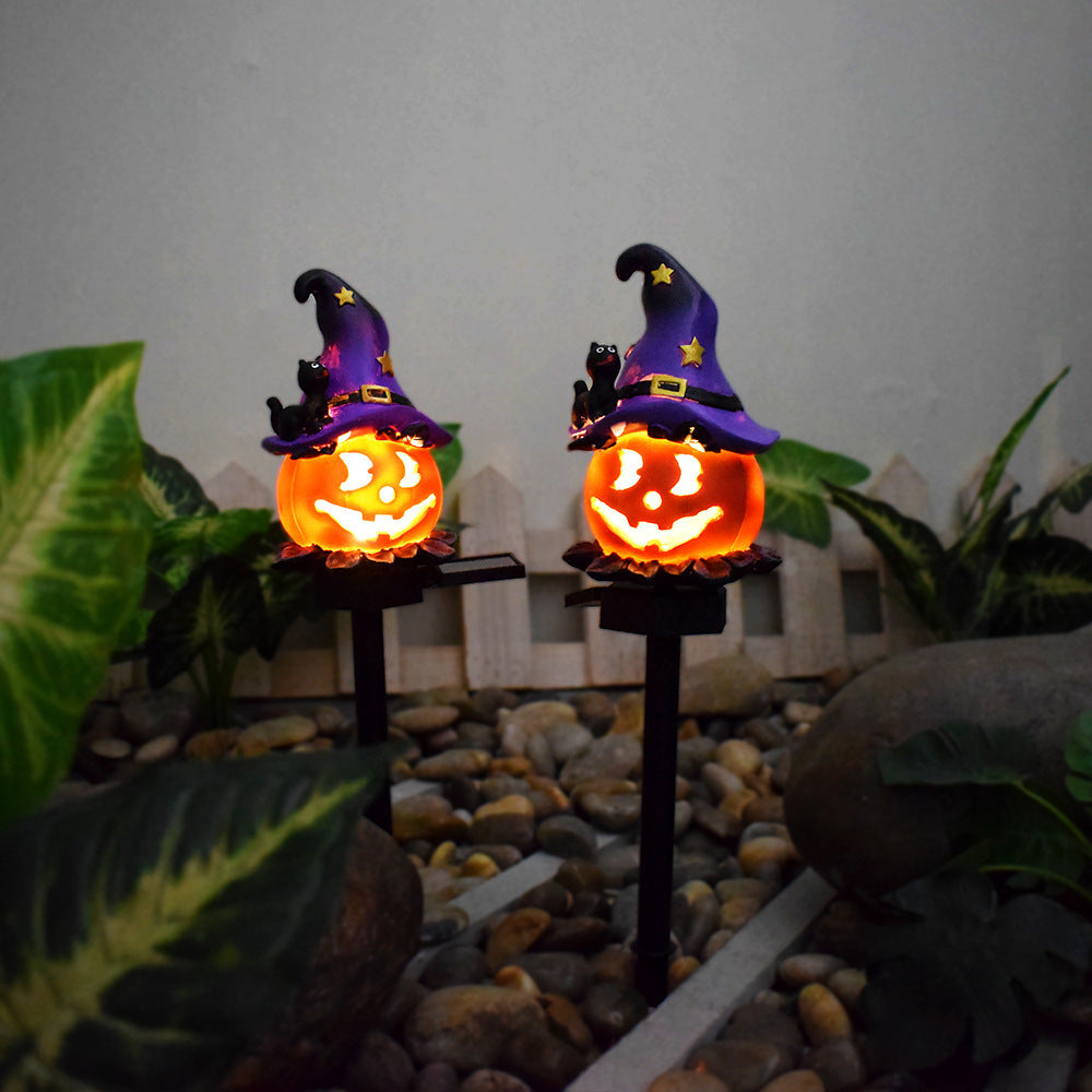 Halloween Solar Garden Pumpkin Lantern Decorative Light