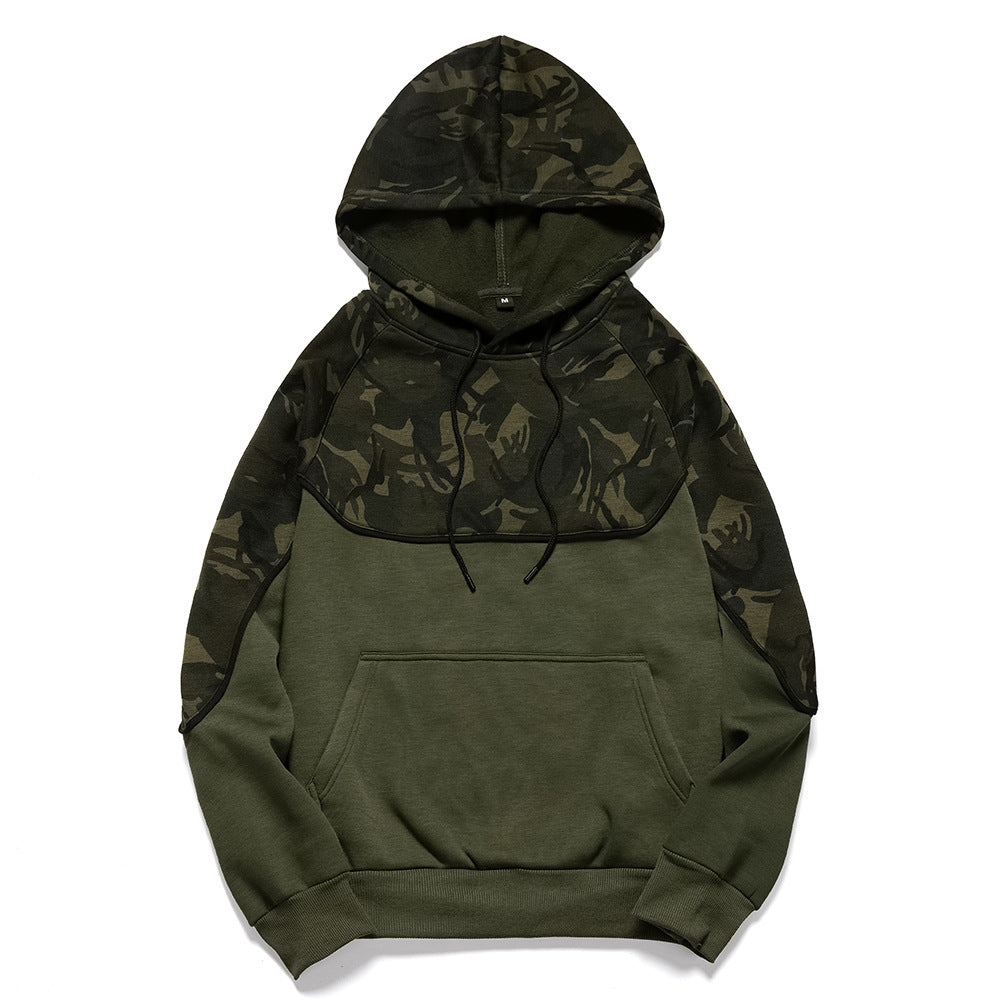 Men's Camouflage Fleece Pullover Sweater