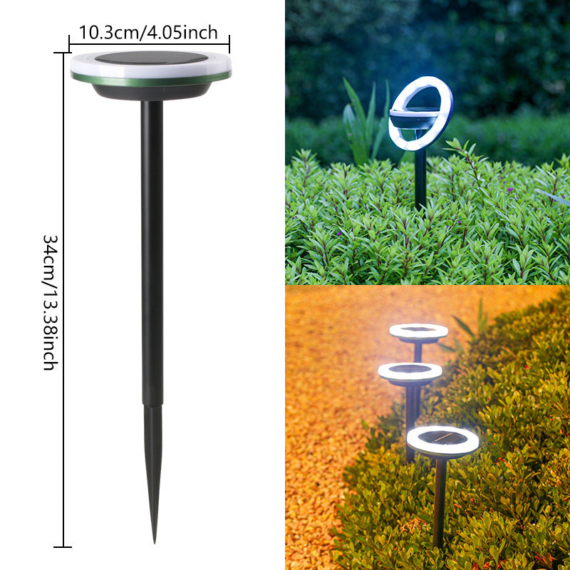 Solar Lawn Ring Light Outdoor Courtyard