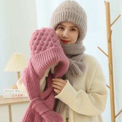 Lush Wool Hat & Scarf Double Layered for extra warmth