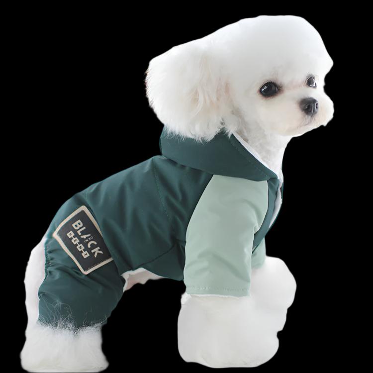 Small Dog Fleece lined Hooded Waterproof Shoulder Cap Jacket