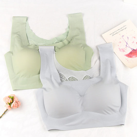 Plus Size Seamless Lingerie Active Bra With Pads