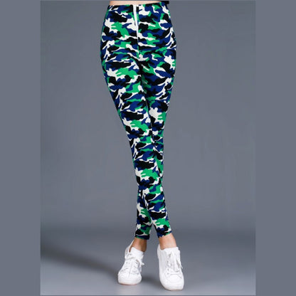 Printed Comfortable Camouflage Cotton Leggings