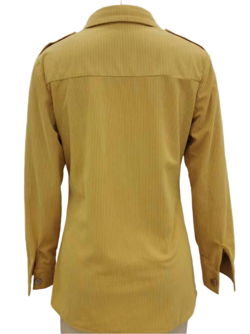 Women's Yellow Corduroy Winter Shirt