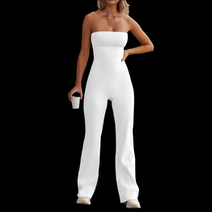 Casual One-piece Bandeaux Jumpsuit