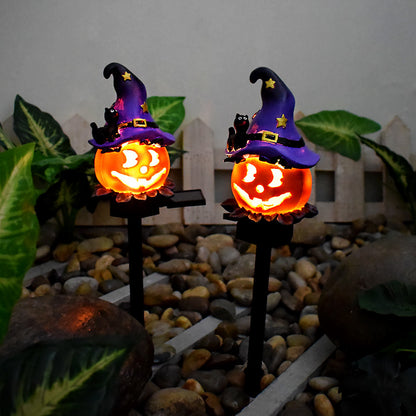 Halloween Solar Garden Pumpkin Lantern Decorative Light