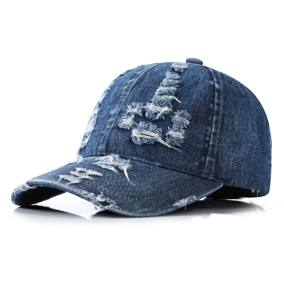 Denim Ripped Baseball Cap