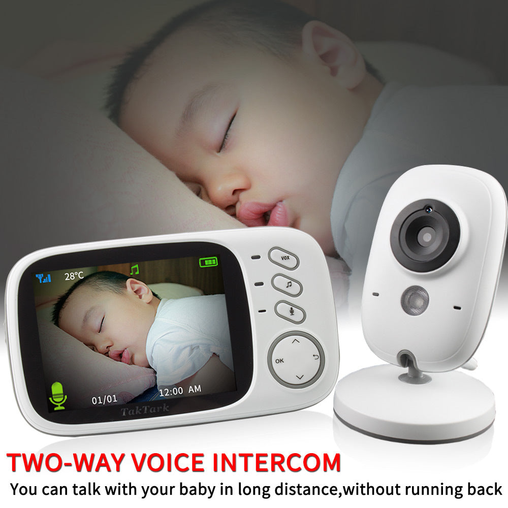 3.2 Inch Two-way intercom & Temperature monitoring Digital Baby Monitoring