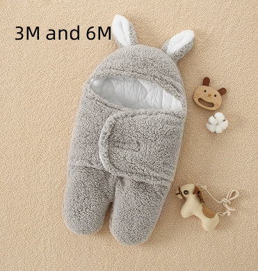 Gorgeous Thick Anti-Shock Baby Quilt with legs and Bear Ears Hood