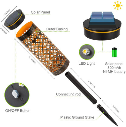 Metal Waterproof Solar-powered Lawn Lamps