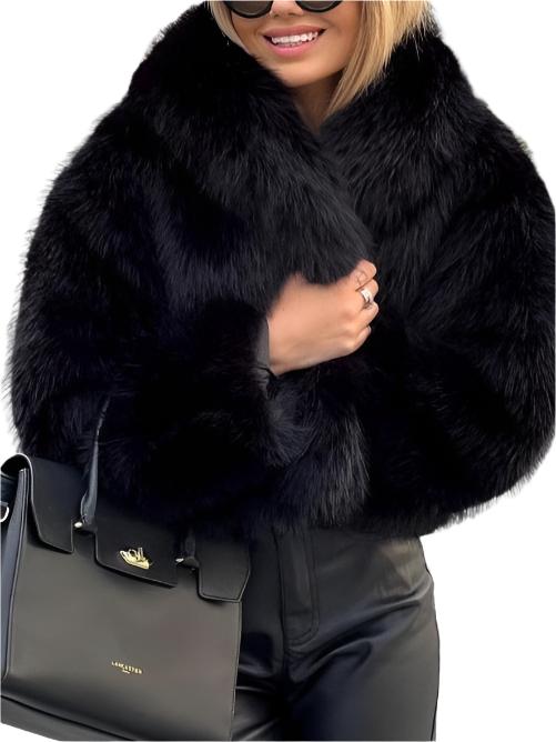 Winter Faux Fur Plush Lapel Coat